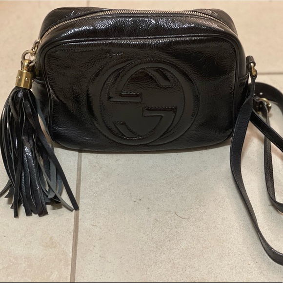 Gucci Soho Disco Black Patent Leather Cross Body